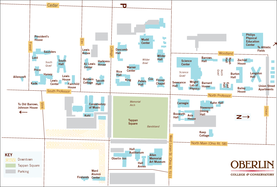 Map Of Oberlin Ohio