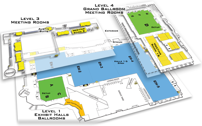 austin convention center map Exterior Virtual Tour austin convention center map