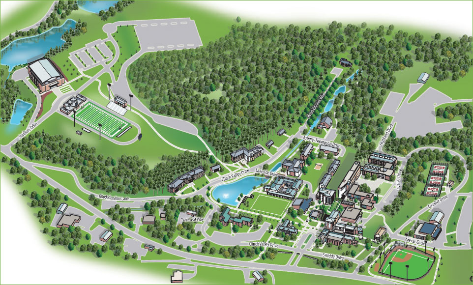 Uva Wise Campus Map Campus Entrance Area | Virtual Tour