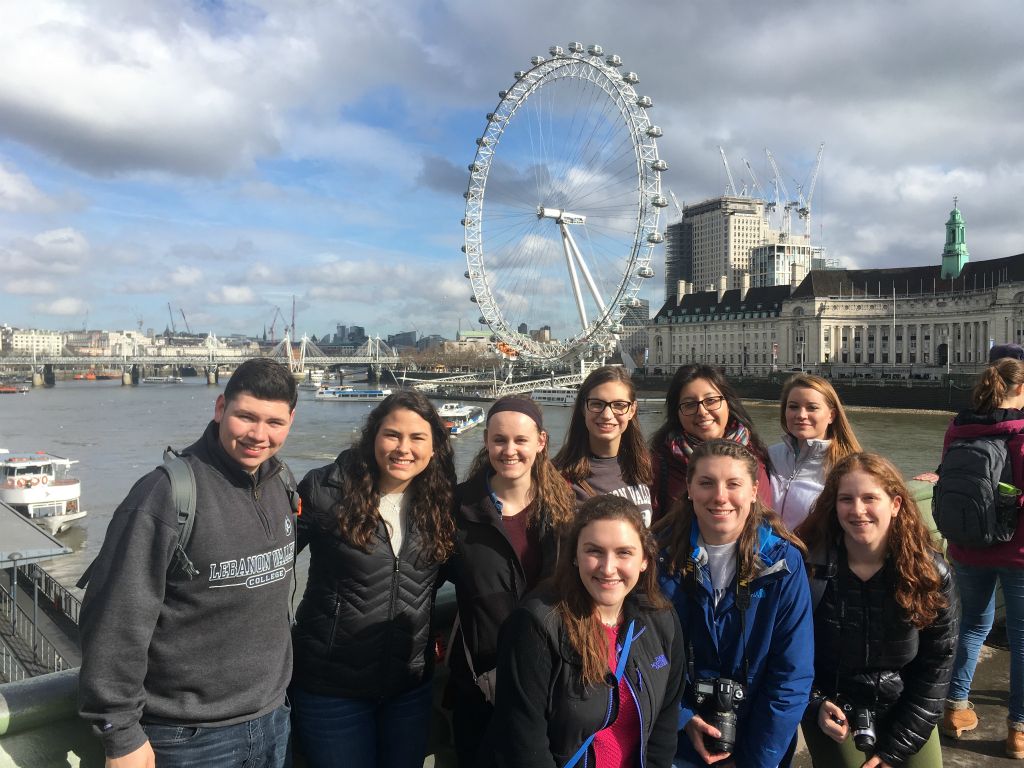Some courses include a study abroad component such as this one-week trip to London over spring break