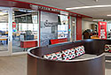 Student Study Lounge with view of the Chickasaw Nation Grand Lecture Hall